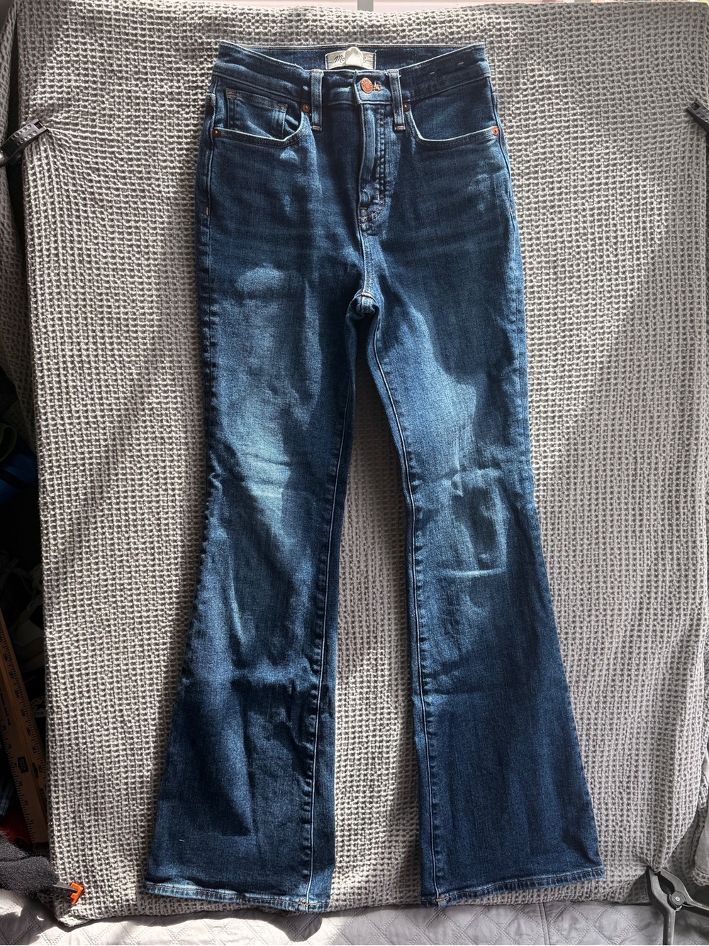 Madewell Dark Blue Flare Jeans